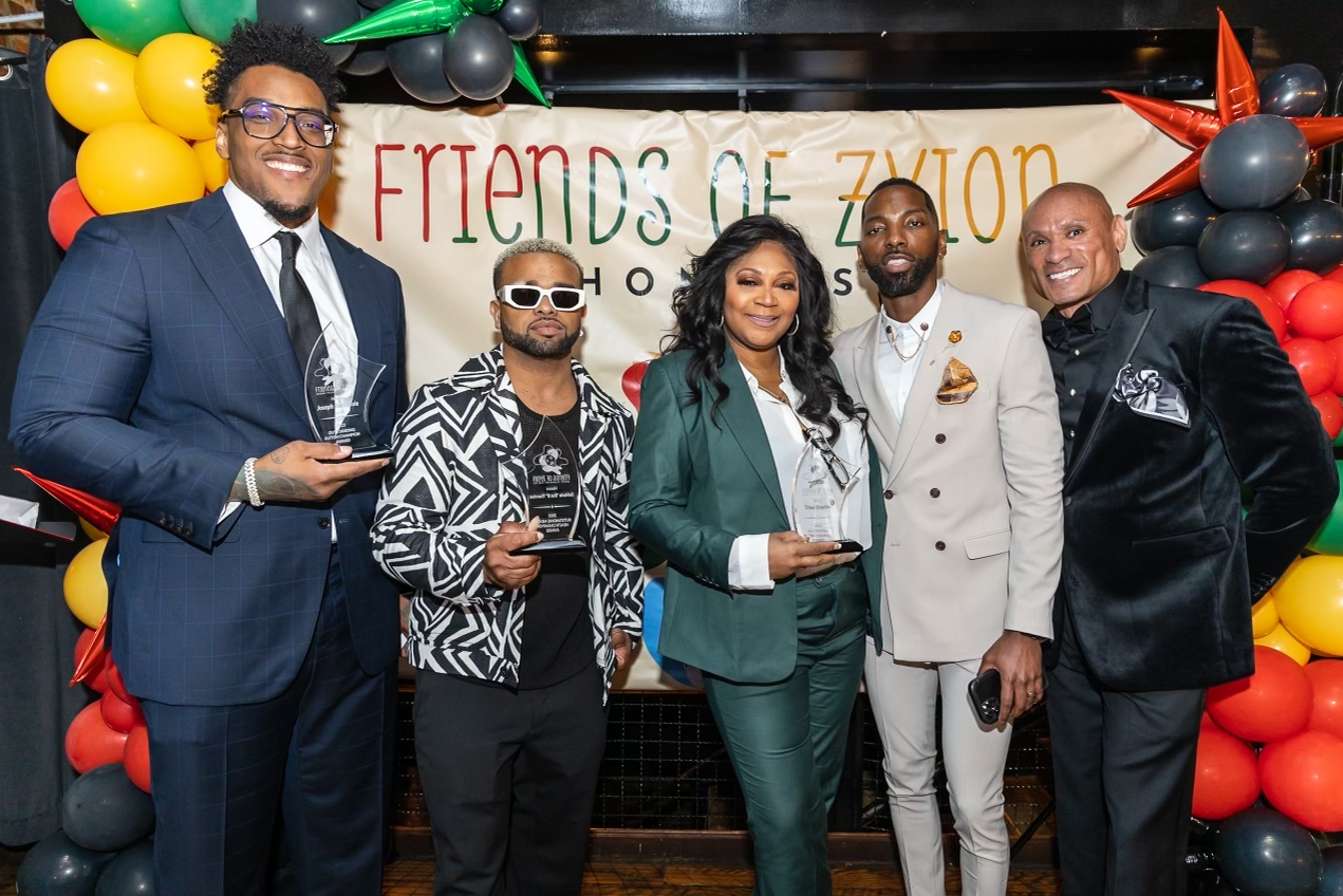 Bernard Owens with Trina Braxton and Derrick Jakolby Washington at the Friends of Zyion Honors event
