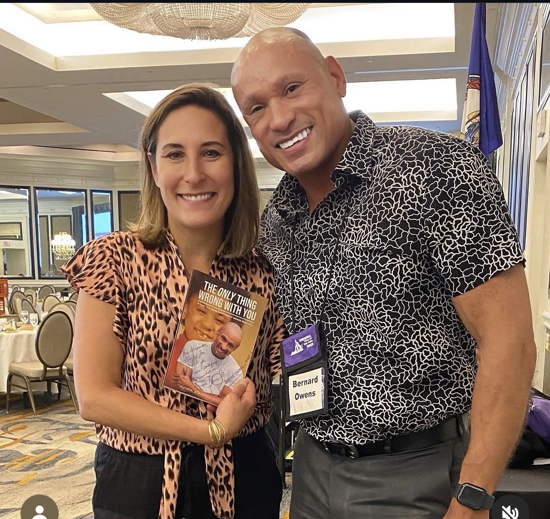 Bernard Owens with NY Times Best Selling author Rosalind Wiseman